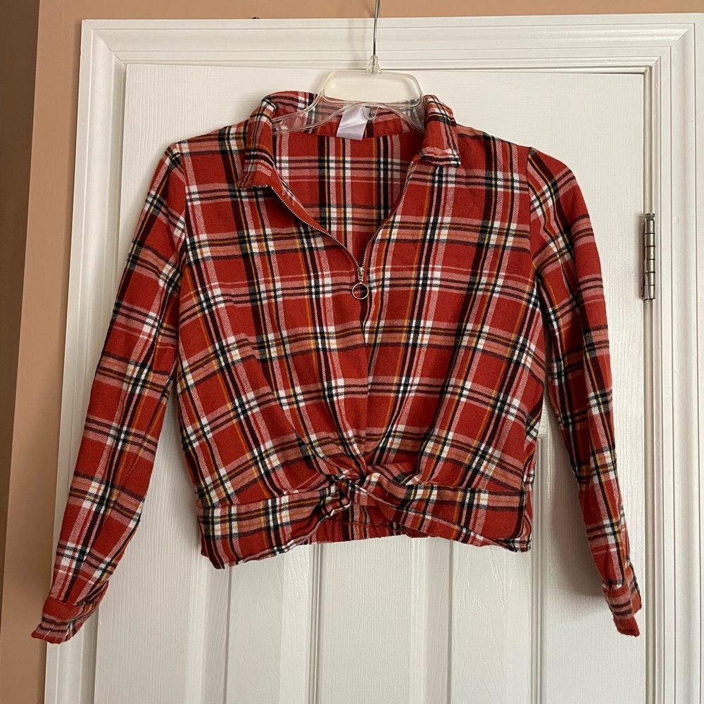No Boundaries Cropped Flannel